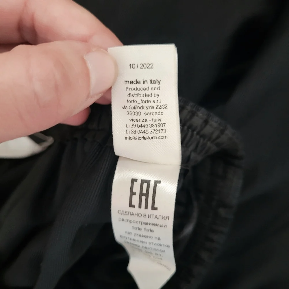 Forte _ Forte High Waist Wide Leg Pull On Pants In Black - Picture 10 of 11